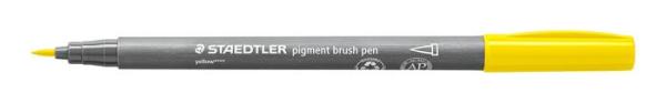 Fixka v tvare štetca, sada, STAEDTLER "Pigment brush 371", 12 rôznych základných farieb 4
