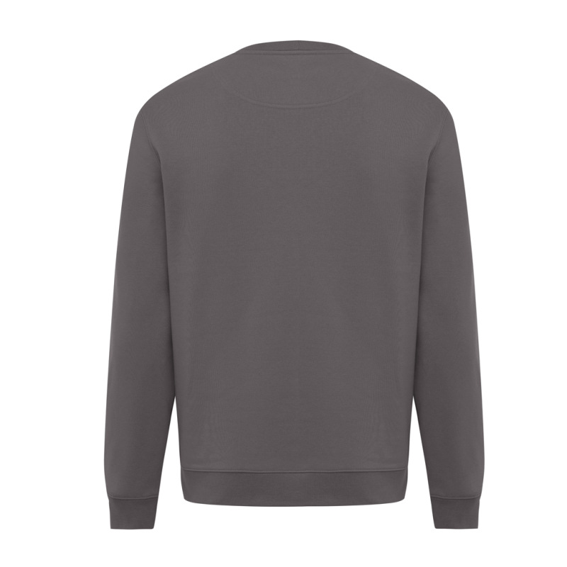 IQONIQ Toria Unisex mikina s okrúhl. výstrihom z rec. bavlny antracitová XXL 2