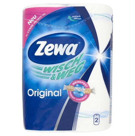 Kuchynské utierky, dvojvrstvové, 2 rolky/bal, ZEWA "Wisch&Weg Original" 1