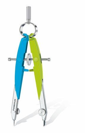 Sada kružidla, precízina,  2 dielna, STAEDTLER "Mars Comfort Neon", neon modro/zelená