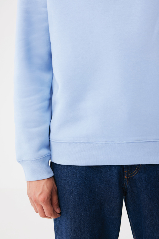 IQONIQ Toria Unisex mikina s okrúhl. výstrihom z rec. bavlny sky blue L 15