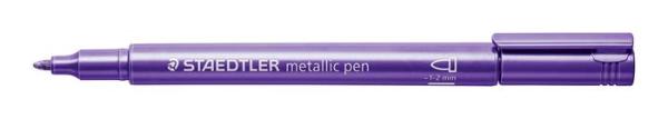 Dekoračný popisovač, 1-2 mm, kužeľový hrot, STAEDTLER "8323", metalická fialová 2