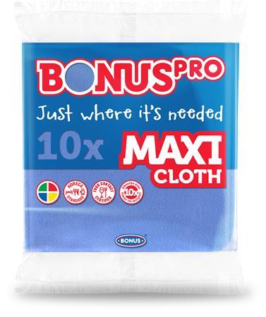 Čistiaca utierka, univerzálna, 10 ks, BONUS "Professional Maxi", modrá 1