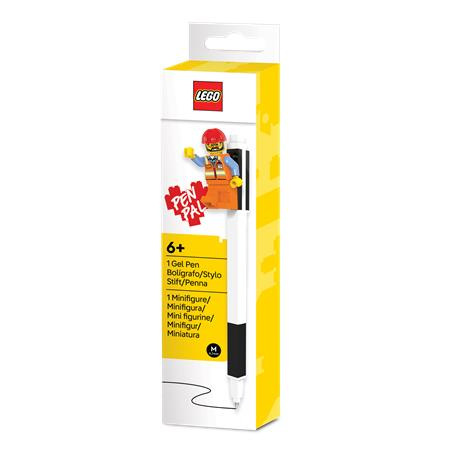 Gélové pero, 0,7 mm, s vrchnákom, s mini figúrkou, LEGO, čierne 3