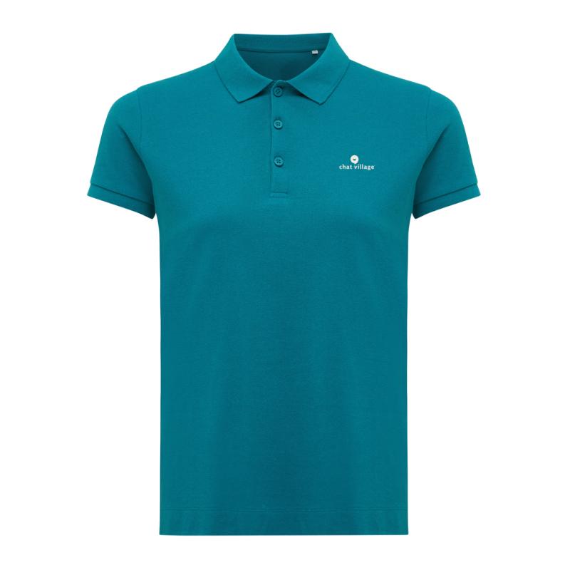 Dámske polo tričko IQONIQ Yosemite z recykl. bavlny verdigris XXL 3
