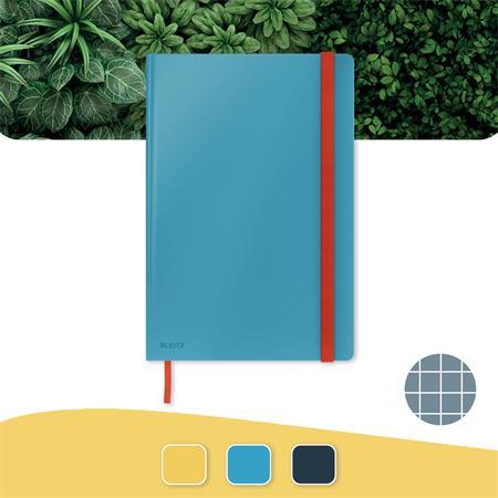 Záznamová kniha, B5, štvorčeková, 80 listov, tvrdá obálka, LEITZ "Cosy Soft Touch", matná 2