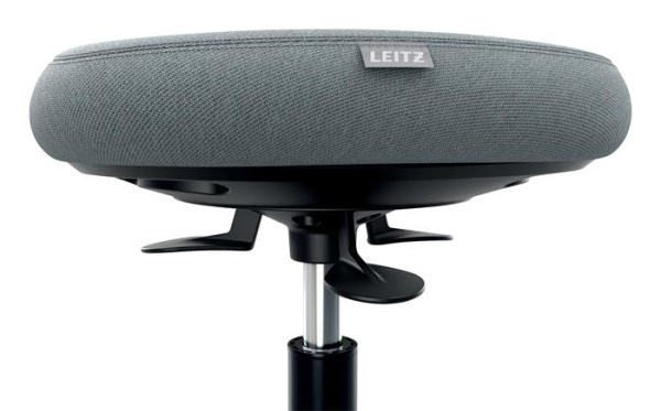 Pracovná stolička, s kolieskami, ergonomická, LEITZ "Ergo Comfort Active", svetlosivá 7