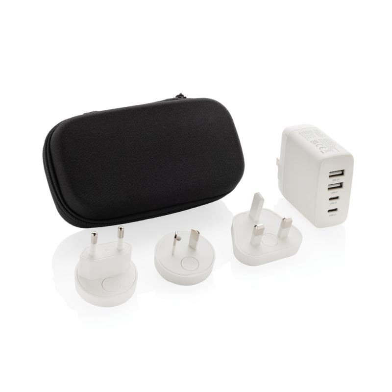Cestovná nabíjačka TravelCharge Pro s USB C z RCS plastu biela 1