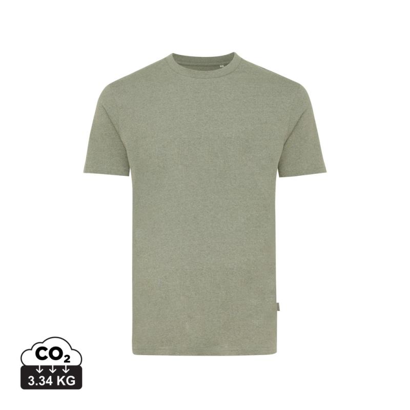 Nefarbené tričko IQONIQ Manuel z recykl. bavlny heather green XS