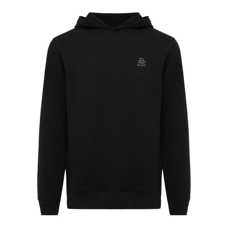 Mikina s bočnými vreckami IQONIQ Yengo z rec. bavlny čierna XXXL 3