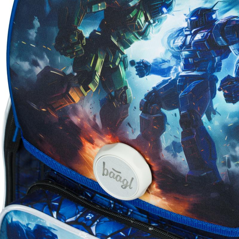 BAAGL Školská aktovka Ergo Roboty 5