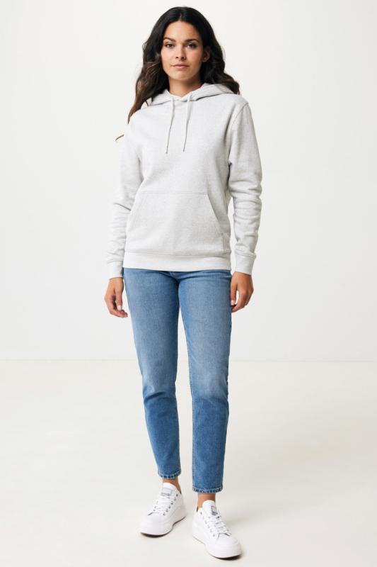 Ľahká mikina s kapucňou IQONIQ Rila z recykl. bavlny light heather grey S 6