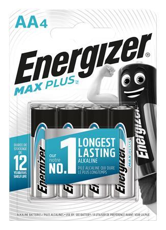 Batéria, AA, tužková, 4 ks, ENERGIZER "Max Plus"
