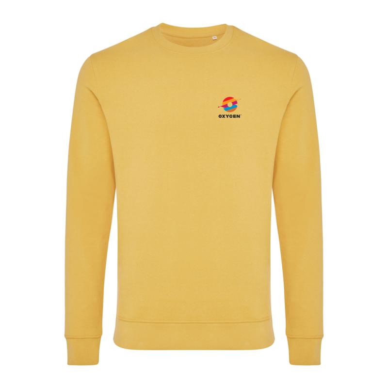 Mikina IQONIQ Zion z recykl. bavlny ochre yellow XL 4