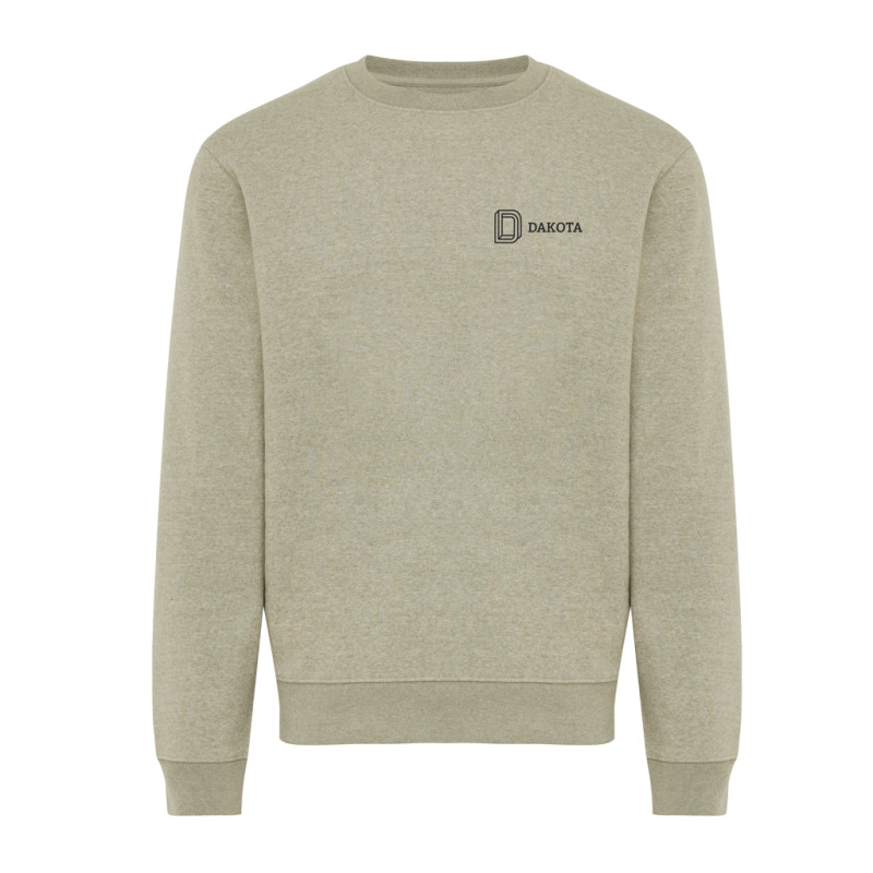 IQONIQ Toria Unisex mikina s okrúhl. výstrihom z rec. bavlny light heather green XXXL 4