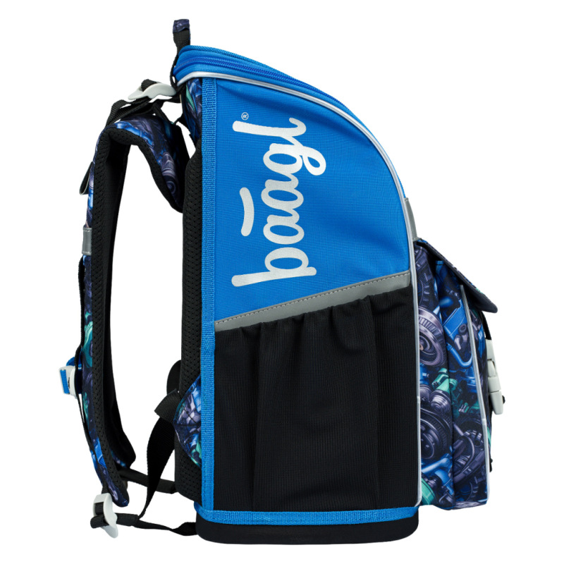 BAAGL SADA 5 Zippy Závodné auto: aktovka, peračník, vrecko, zástera, peňaženka 2