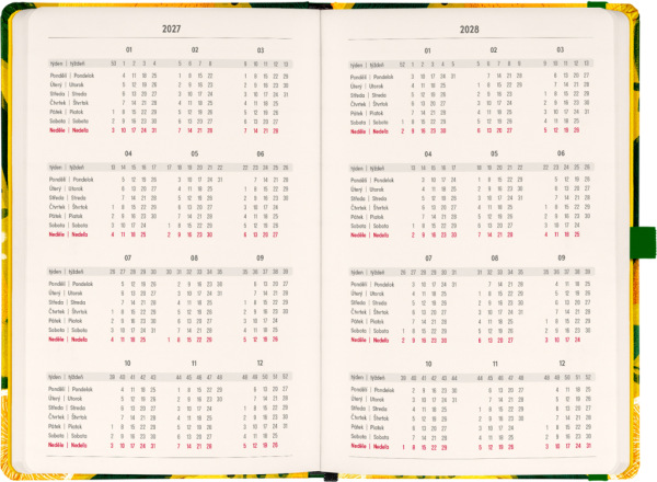 NOTIQUE Planbook diár/notes Citróny 2027, 13 x 21 cm 2