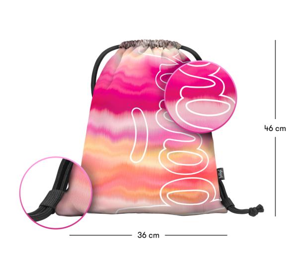 BAAGL Vrecko Skate Pink Stripes 2