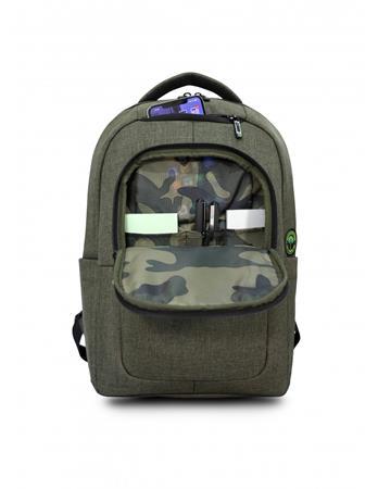Batoh na notebook, 15,6", URBAN FACTORY "CYCLEE CITY ECO", khaki 3