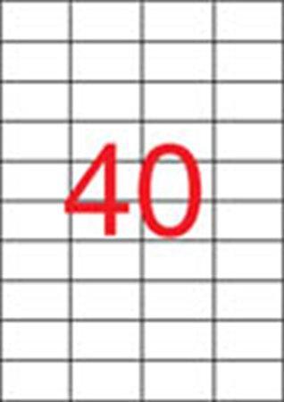 Etikety, univerzálne, 52,5x29,7 mm, APLI, 20000 etikiet/bal 1