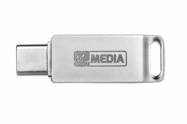 USB kľúč, 128GB, USB 3.2 Gen1+ USB-C, hliníkový kryt, MYMEDIA "Dual" (by VERBATIM) 4