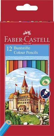 Farebné ceruzky, sada, šesťhranné, FABER-CASTELL "Classic", 12 rôznych farieb 1