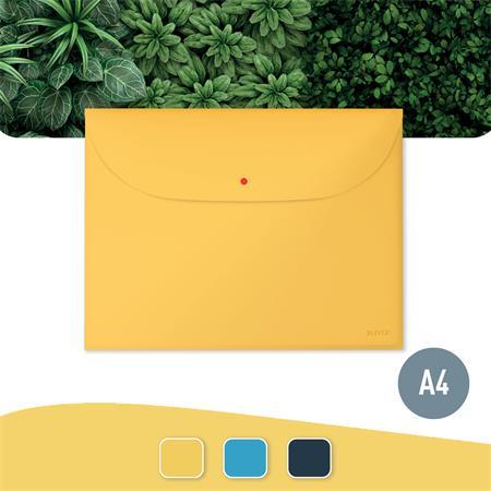 Obal na patent, 2 vrecká, A4, PP, LEITZ "Cosy", matná žltá 2