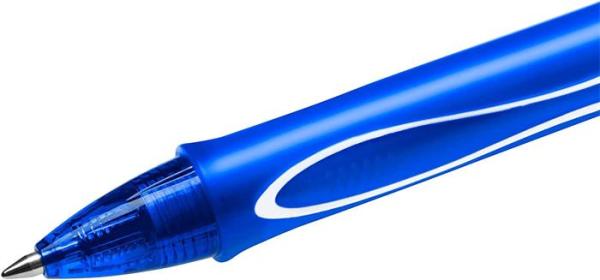 Gélové pero, 0,3 mm, stláčací mechanizmus, BIC "Gel-ocity Quick Dry", modré 3