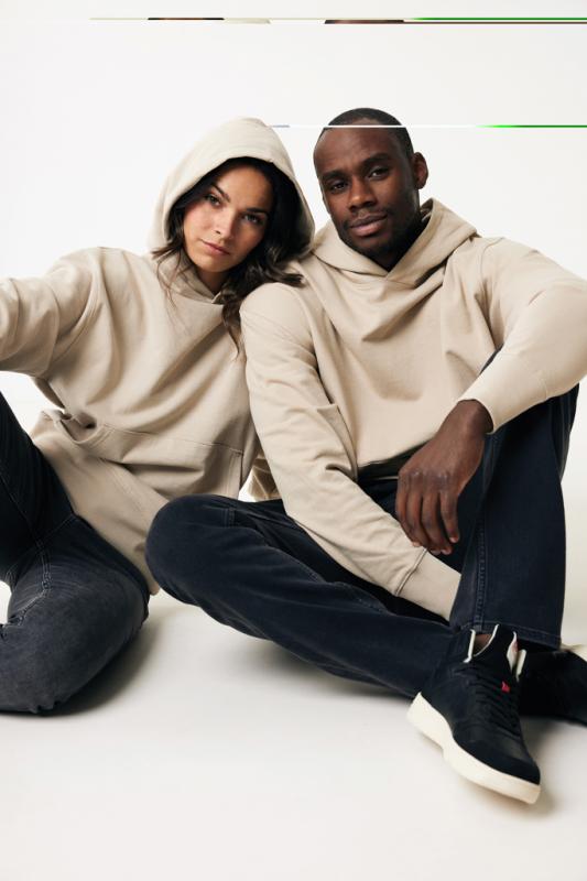 Mikina s kapucňou IQONIQ Yoho relaxed fit z recykl. bavlny desert M 4