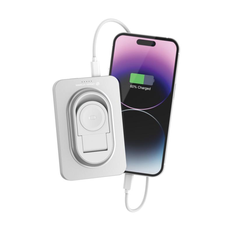 Powerbanka 5000mAh Urban Vitamin Malibu z RCS alu a plastu strieborná 8