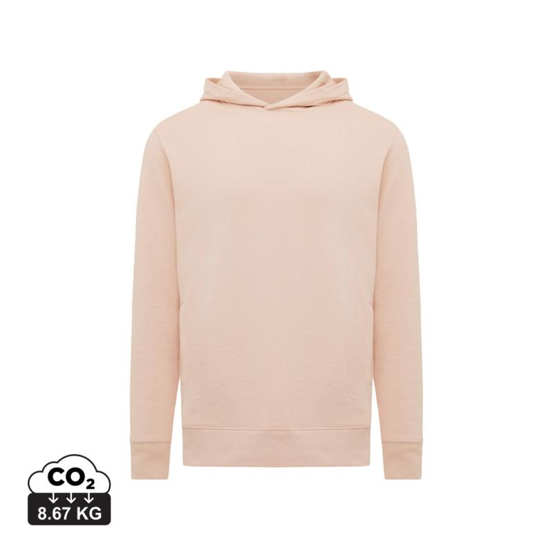Mikina s bočnými vreckami IQONIQ Yengo z rec. bavlny peach nectar XXL