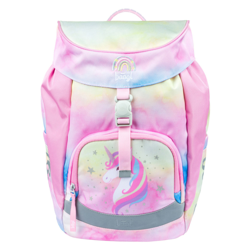 BAAGL SADA 5 Airy Rainbow Unicorn: batoh, peračník, vrecko, zástera, peňaženka 1