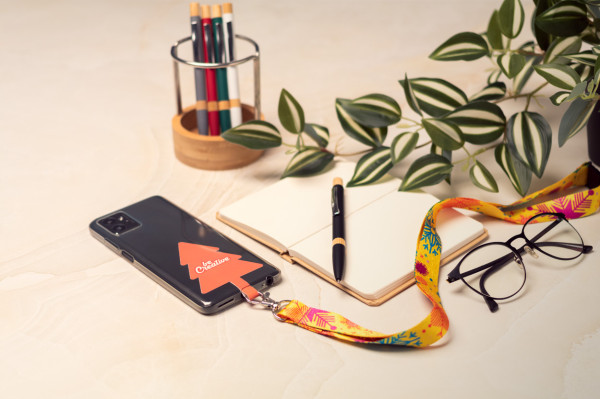 Subyard Mobile Xmas Safe lanyard s držiakom mobilného telefónu RPET na zákazku 5