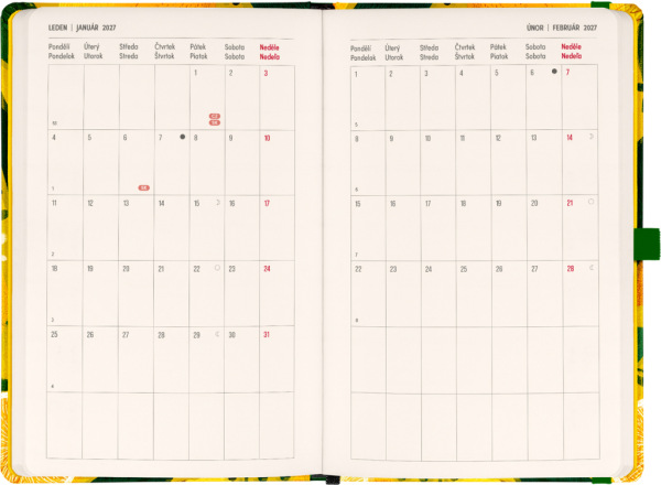NOTIQUE Planbook diár/notes Citróny 2027, 13 x 21 cm 3