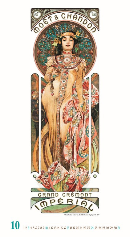 Nástenný kalendár Alfons Mucha 2027 11