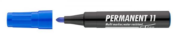 Permanentný popisovač, 1-3 mm, kužeľový hrot, ICO "Permanent 11", modrý 1