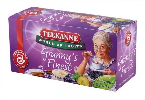 Ovocný čaj,  20x2,5 g, TEEKANNE "Granny Finest", slivka-škorica