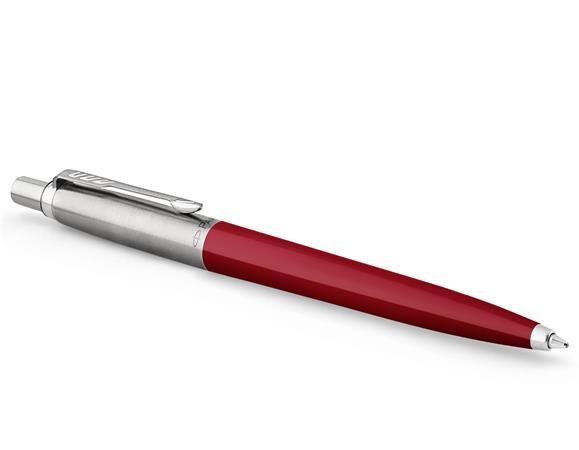 Guľôčkové pero, 0,7 mm, strieborný klip, červené telo pera, PARKER, "Royal Jotter Original 1
