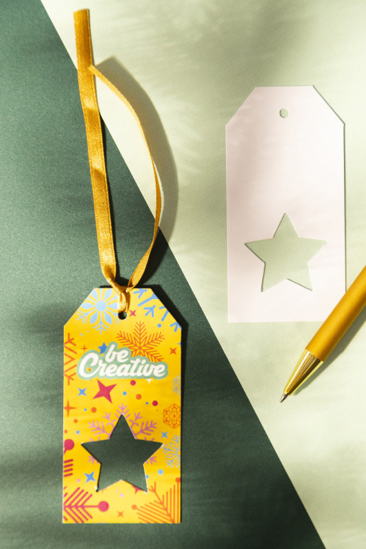 PrinTag Plus vlastná darčeková visačka, hviezda 4