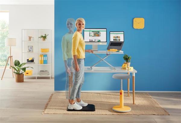 Stolička, ergonomická, LEITZ "Ergo Cosy Active", teplá žltá 5