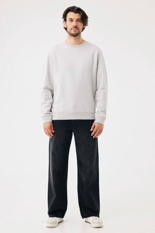 IQONIQ Toria Unisex mikina s okrúhl. výstrihom z rec. bavlny light heather grey XL 11