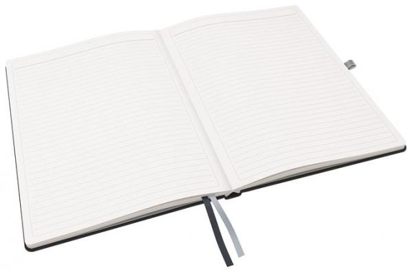 Zápisník, A4, linajkový, 80 listov, tvrdá obálka, LEITZ "Style", saténovo čierna 3