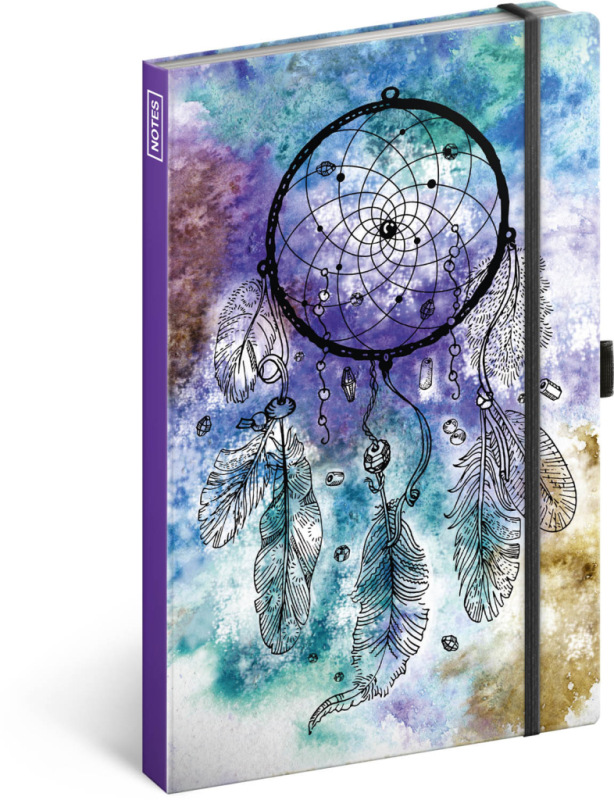 NOTIQUE Notes Lapač snov, linajkovaný, 13 x 21 cm