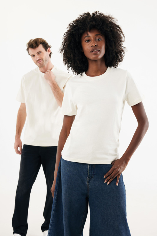 IQONIQ Nikko tričko z hrubej recyklovanej bavlny natural raw 5XL 14