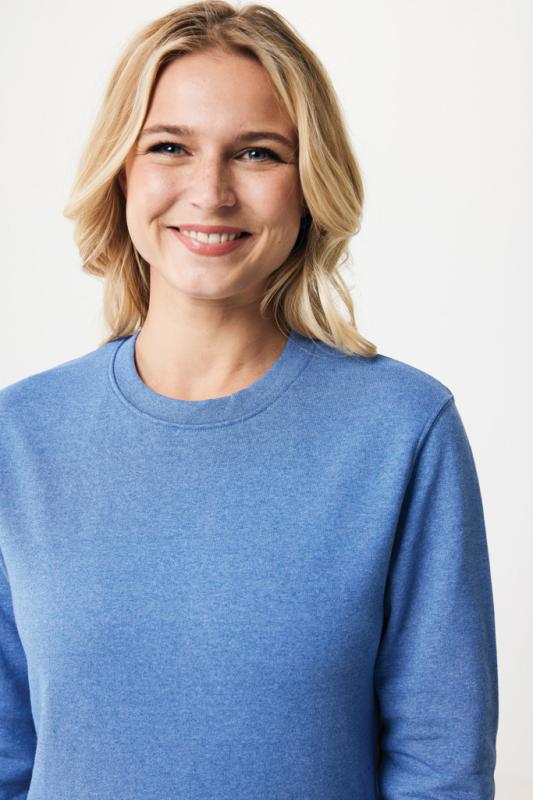 Nefarbená mikina IQONIQ Denali z recykl. bavlny heather blue XXS 13