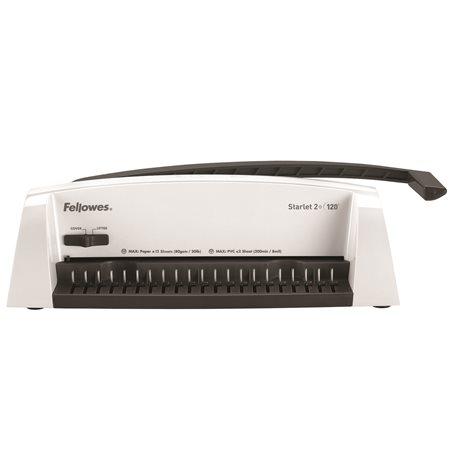 Viazací stroj, pre plastovú väzbu, manuálny, 120 listov, FELLOWES "Starlet 2+" 2