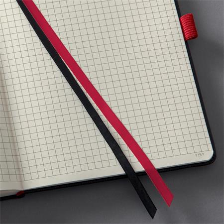 Zápisník, exkluzívny, A4, štvorčekový, 97 strán, tvrdá obálka, SIGEL "Conceptum Red Editio 2