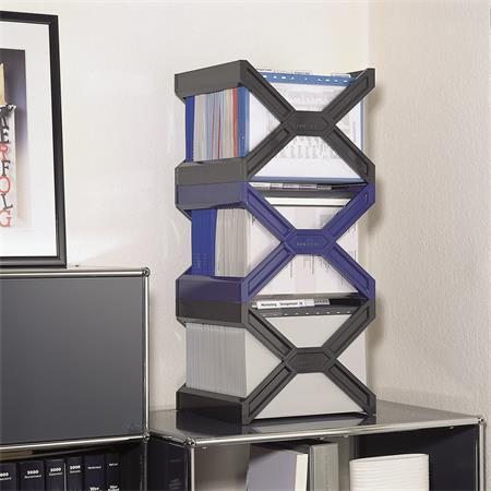 Zásobník na závesné obaly, plastový, DURABLE, "CARRY® plus", čierna 3