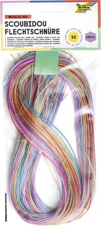 Kreatívne drôtiky, s plastovým povrchom, 100 cm, FOLIA "Metallic Mix", 50 rôznych metalick 1
