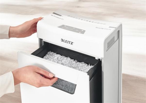 Skartovací stroj, konfetti, 8 listov, LEITZ "IQ Protect 8X" 7